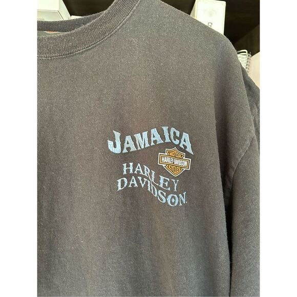Harley Davidson Motor Cycles Jamaica Black Cotton T-Shirt XL - Picture 7 of 7